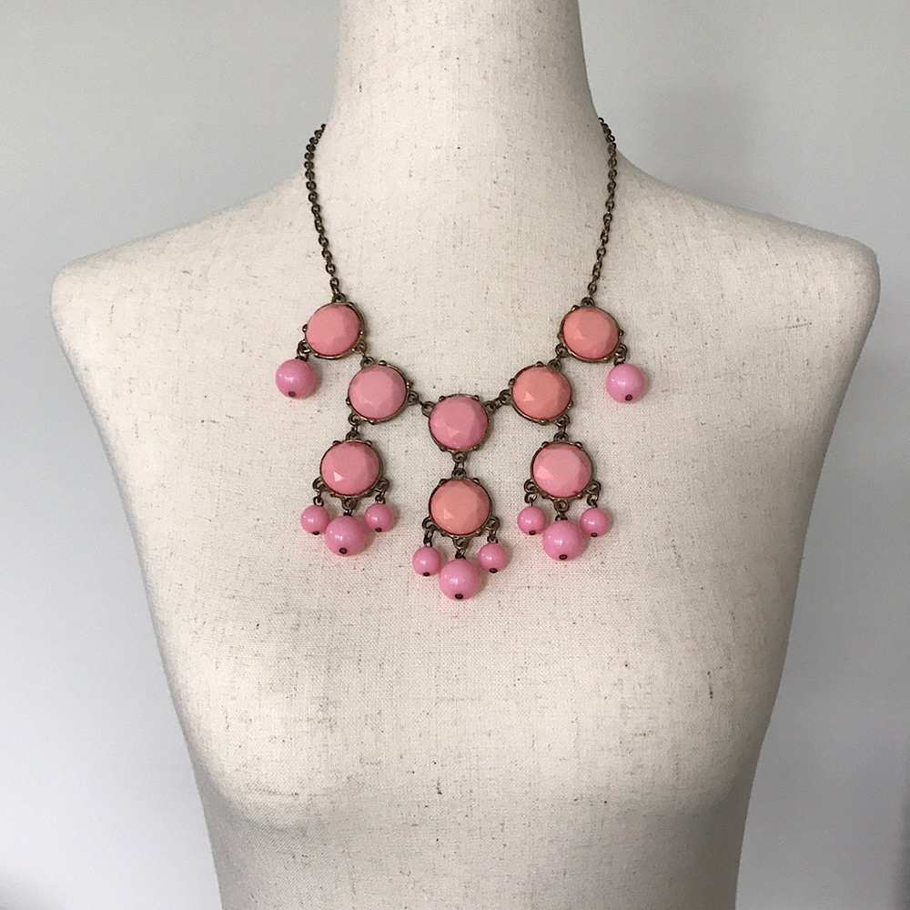 ‼️LAST CHANCE- Pink Dual-Tone Statement Necklace